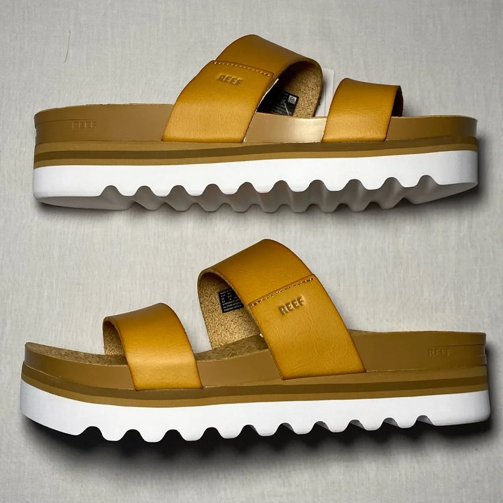 NIB Reef Cushion Vista Hi Platform Sandal Natural color Size 8.5 - Picture 9 of 12